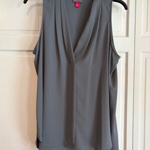 Vince Camuto Gray Sleeveless Blouse
